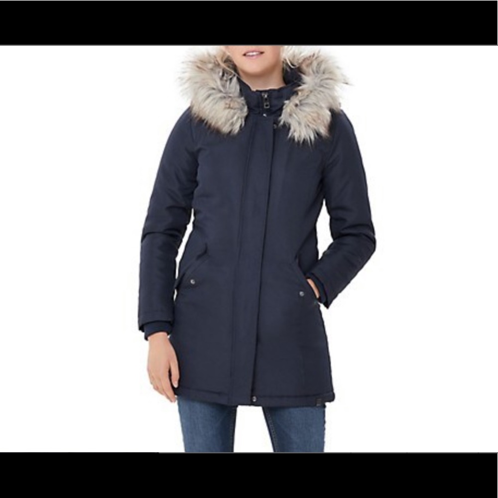🎊NEW+TAG🎊 ONLY faux fur-trim hooded parka